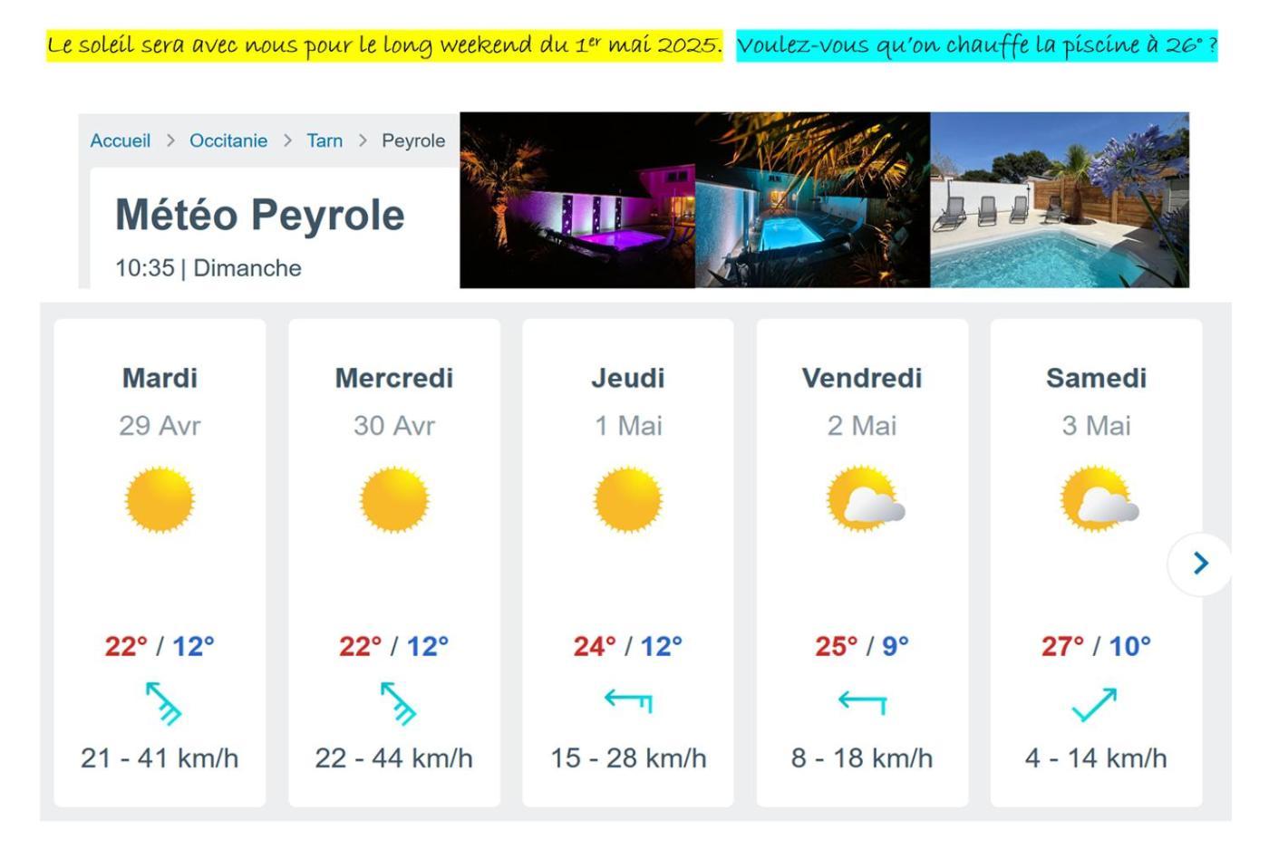 Le Grand Cottage Nature Piscine Chauffee Privee Du Tarn Entre Toulouse Et Albi & Les Cottages Du Tarn Peyrole ภายนอก รูปภาพ